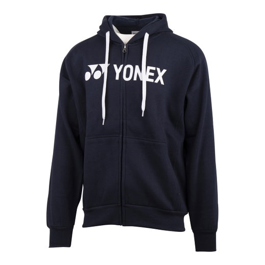 Yonex Full-Zip Logo Hoodie (Cotton Blend) navy blue Men's